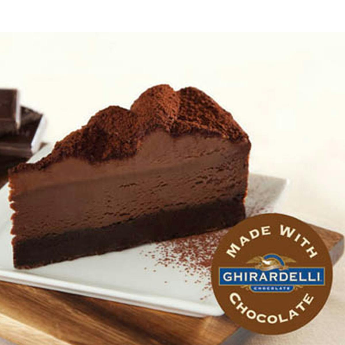 Double Chocolate Cheesecake With Ghirardelli Chocolate By Eli S Cheesecake Company Goldbelly