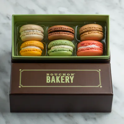 Traditional Macarons 6 Piece Gift Box By Bouchon Bakery Goldbelly