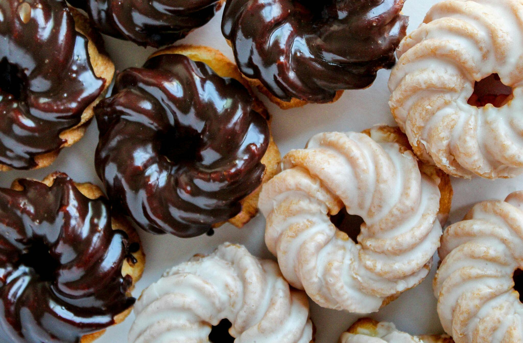 french cruller donut shop with