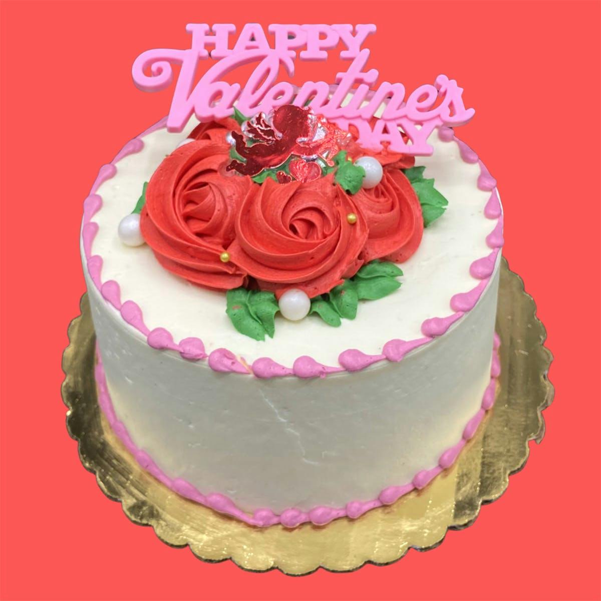 Free Home Delivery of Bouquet of Roses cake | Gurgaon Bakers