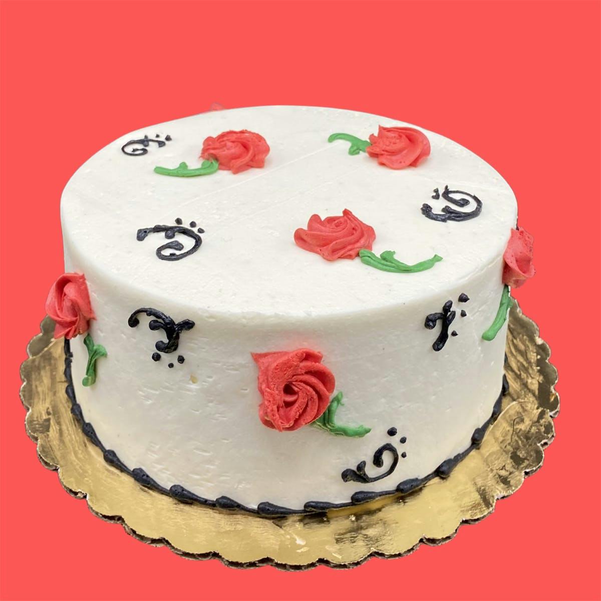 Vanilla Rose Swirl Cake – Ellese Bakes