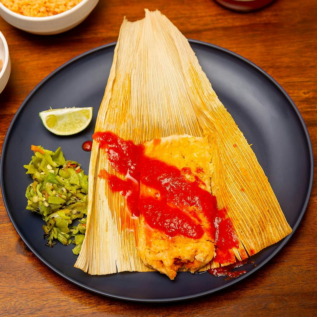 hatch green chile pork tamales