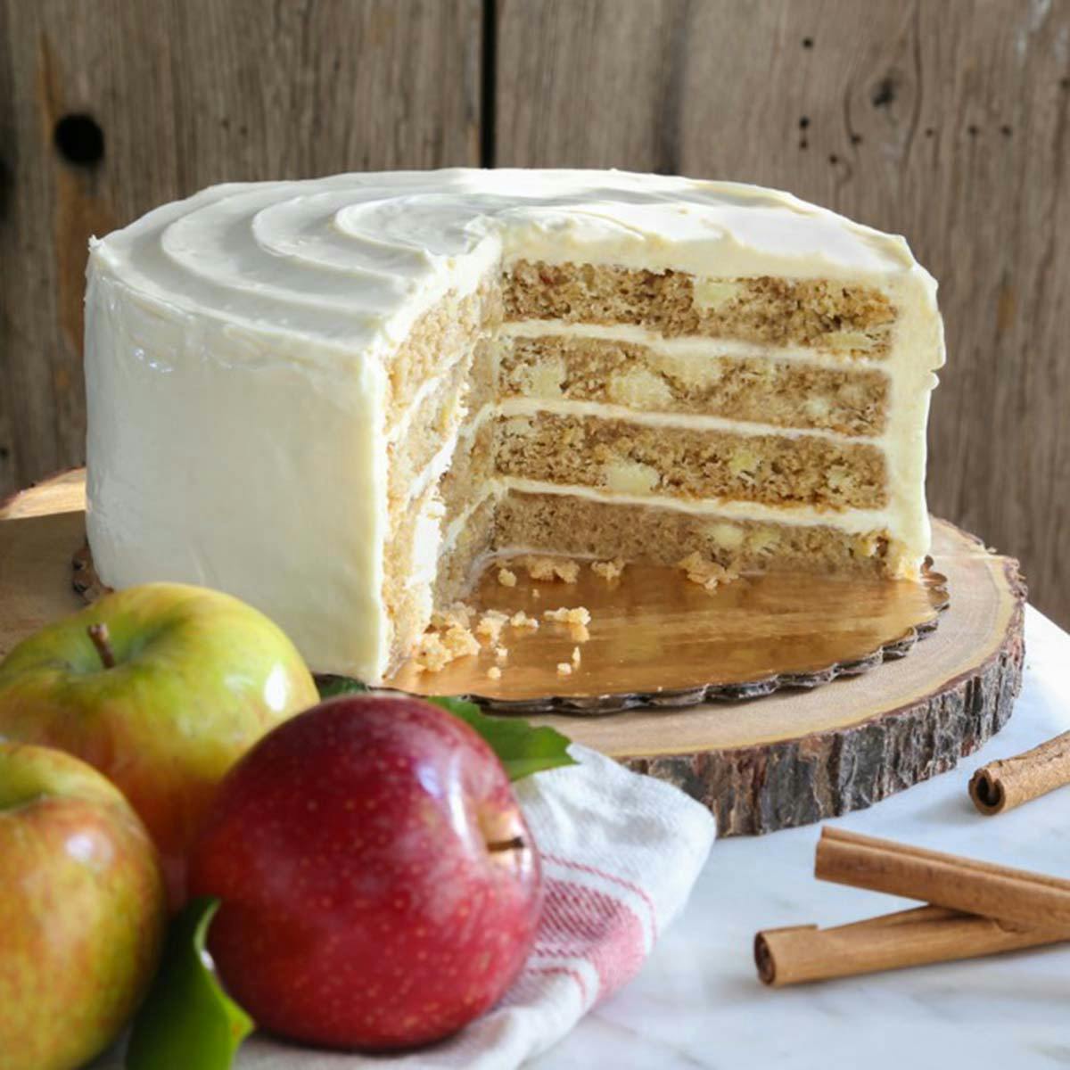 Apple Sheet Cake With Cinnamon Cream Cheese Frosting Recipe - NYT Cooking