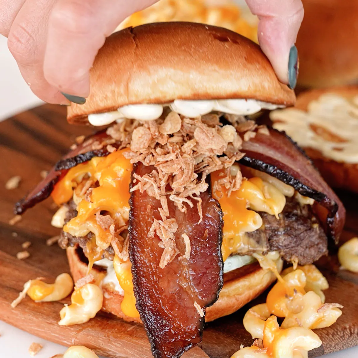 Guy's Bacon Mac 'n' Cheese Burger Kit for 4 by Guy Fieri - Goldbelly