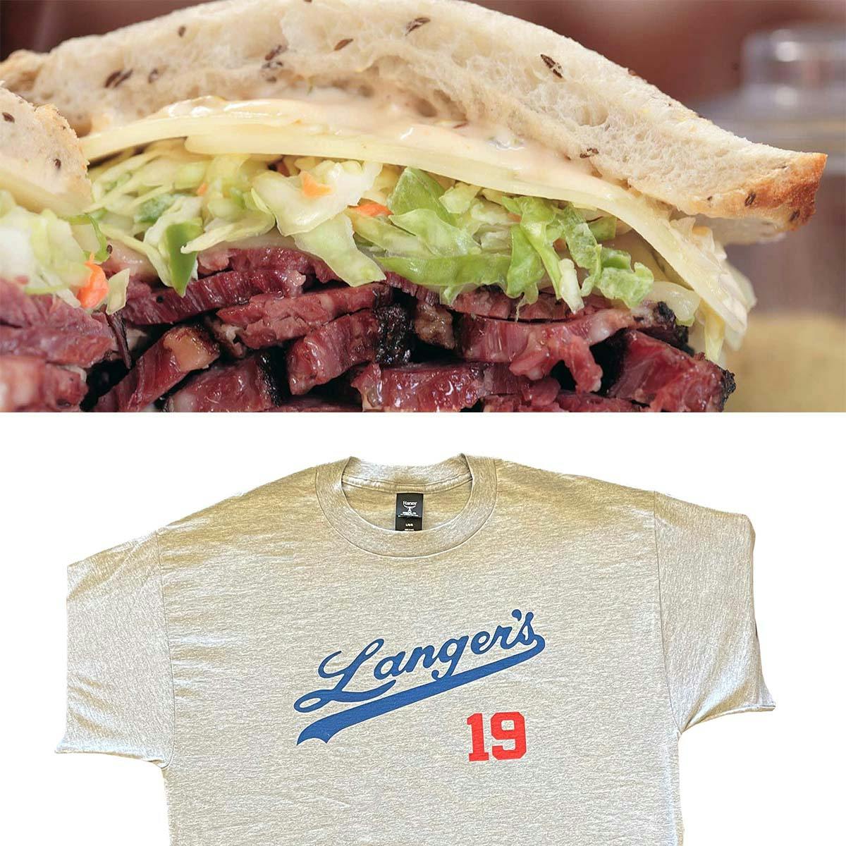 Langer's Dodgers-Style #19 Shirt  Langer's Delicatessen-Restaurant