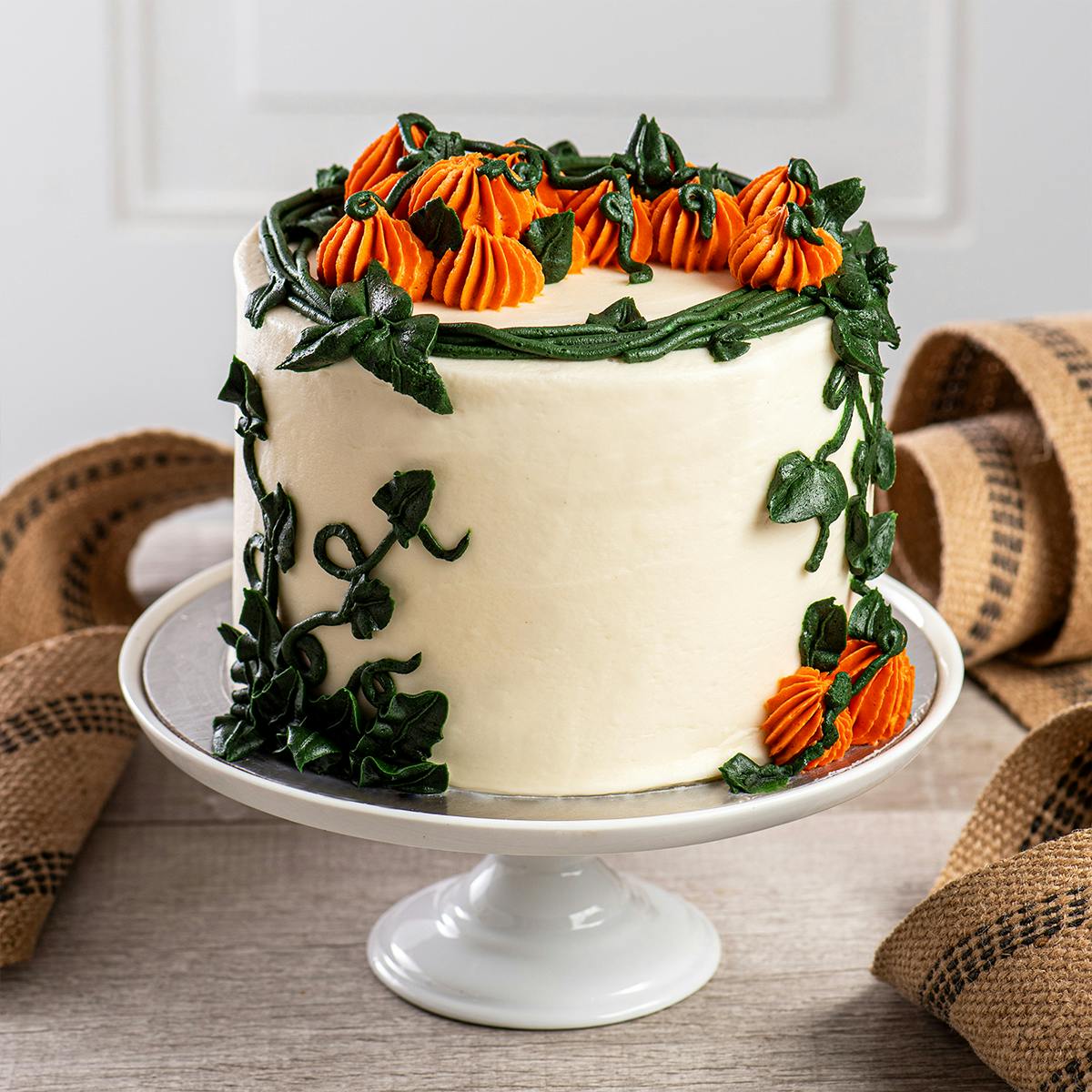 Autumn White Cake Philadelphia, PA | Order Custom Fall Cakes for Delivery  Philly