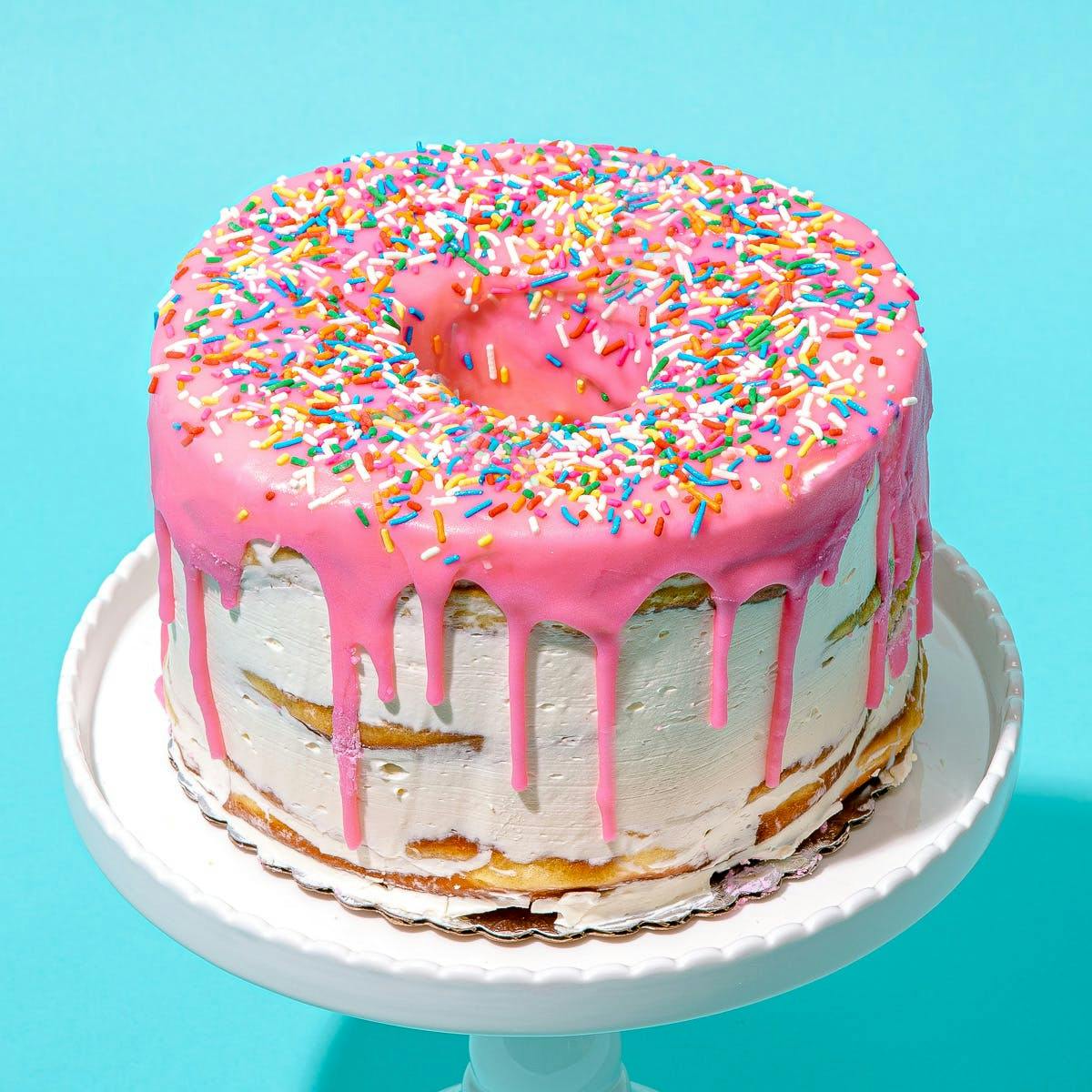 Icebox Doughnut Birthday Cake Recipe | Cooking Channel