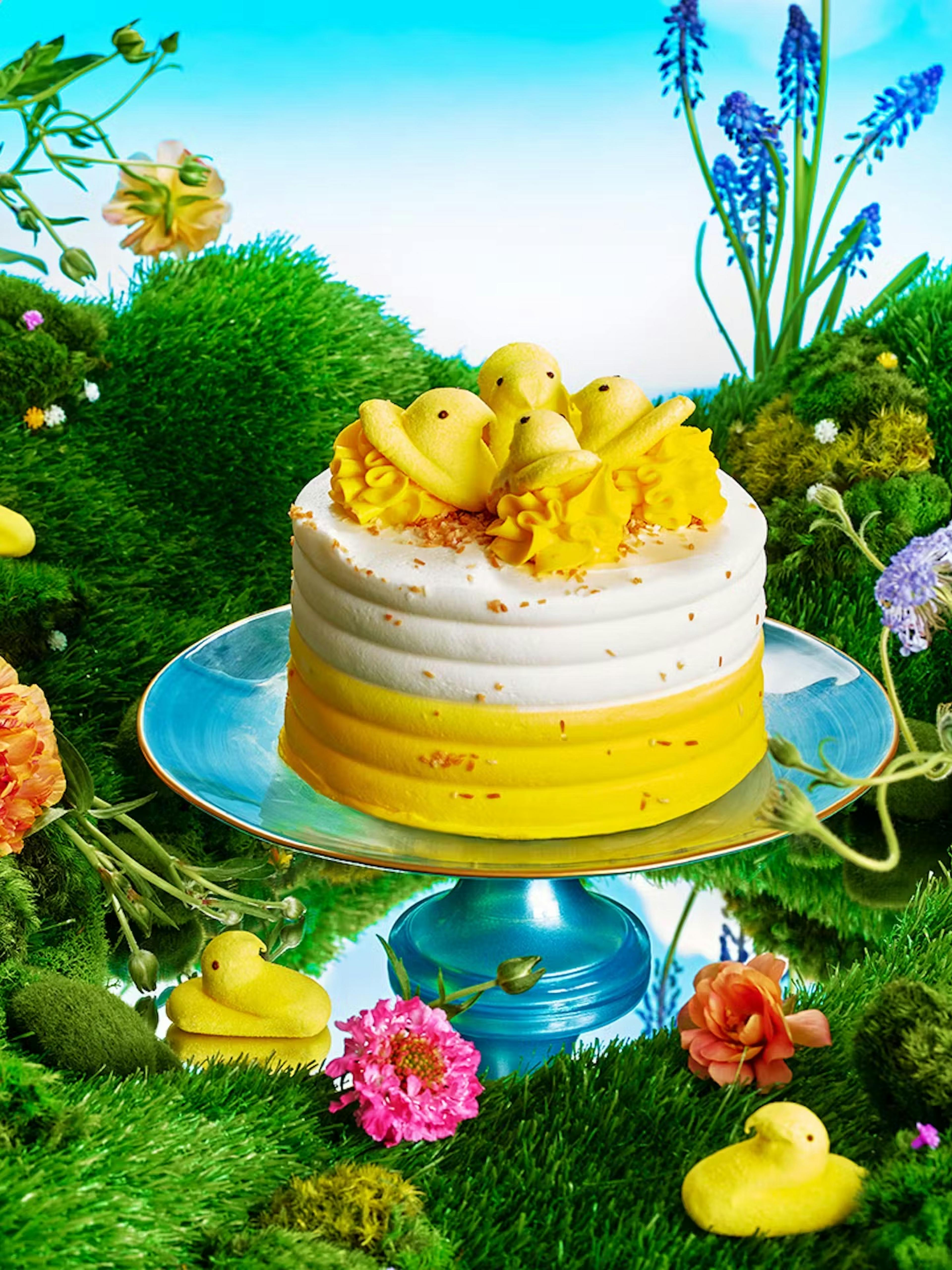 Easter Peeps Cake<br>Misha’s Cupcakes