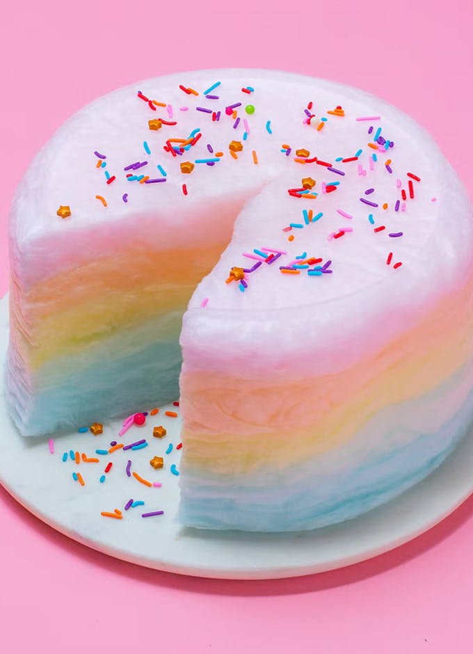 Floof Cotton Candy Cakes