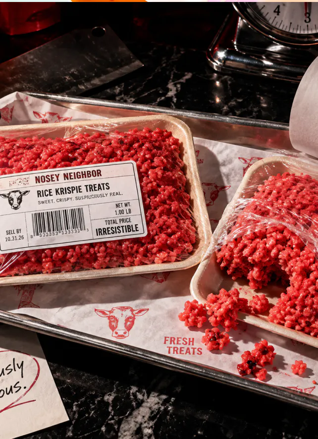 "Nosey Neighbor" Rice Krispy Treat