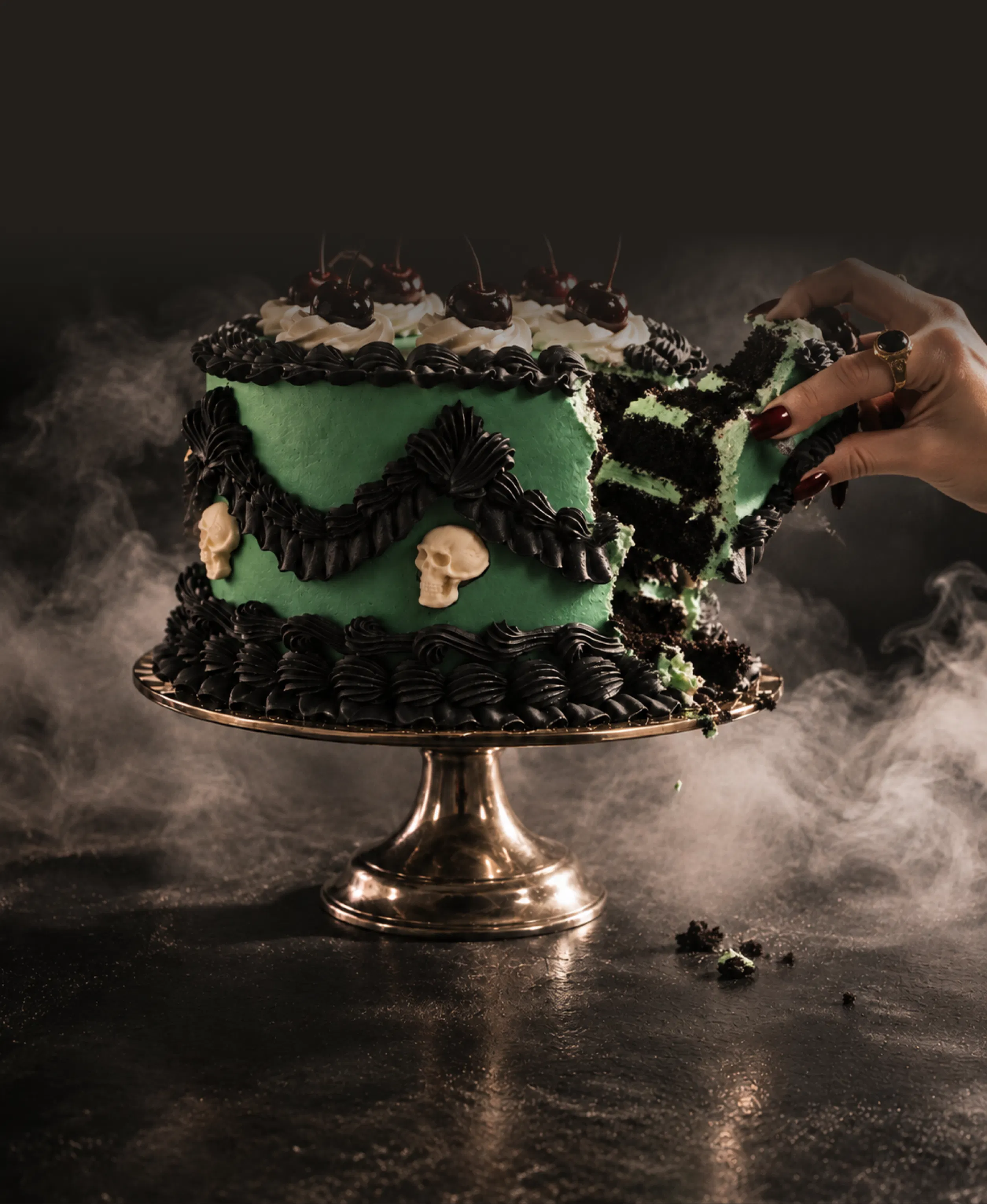 “Haunted Victorian” Black Forest Cake