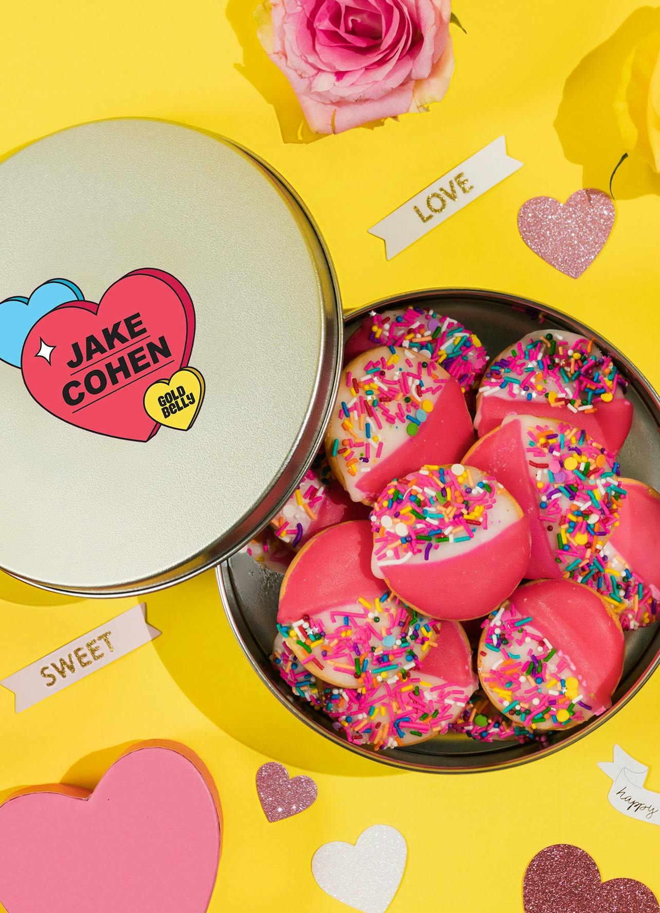 V-Day “Pink & White” Cookies