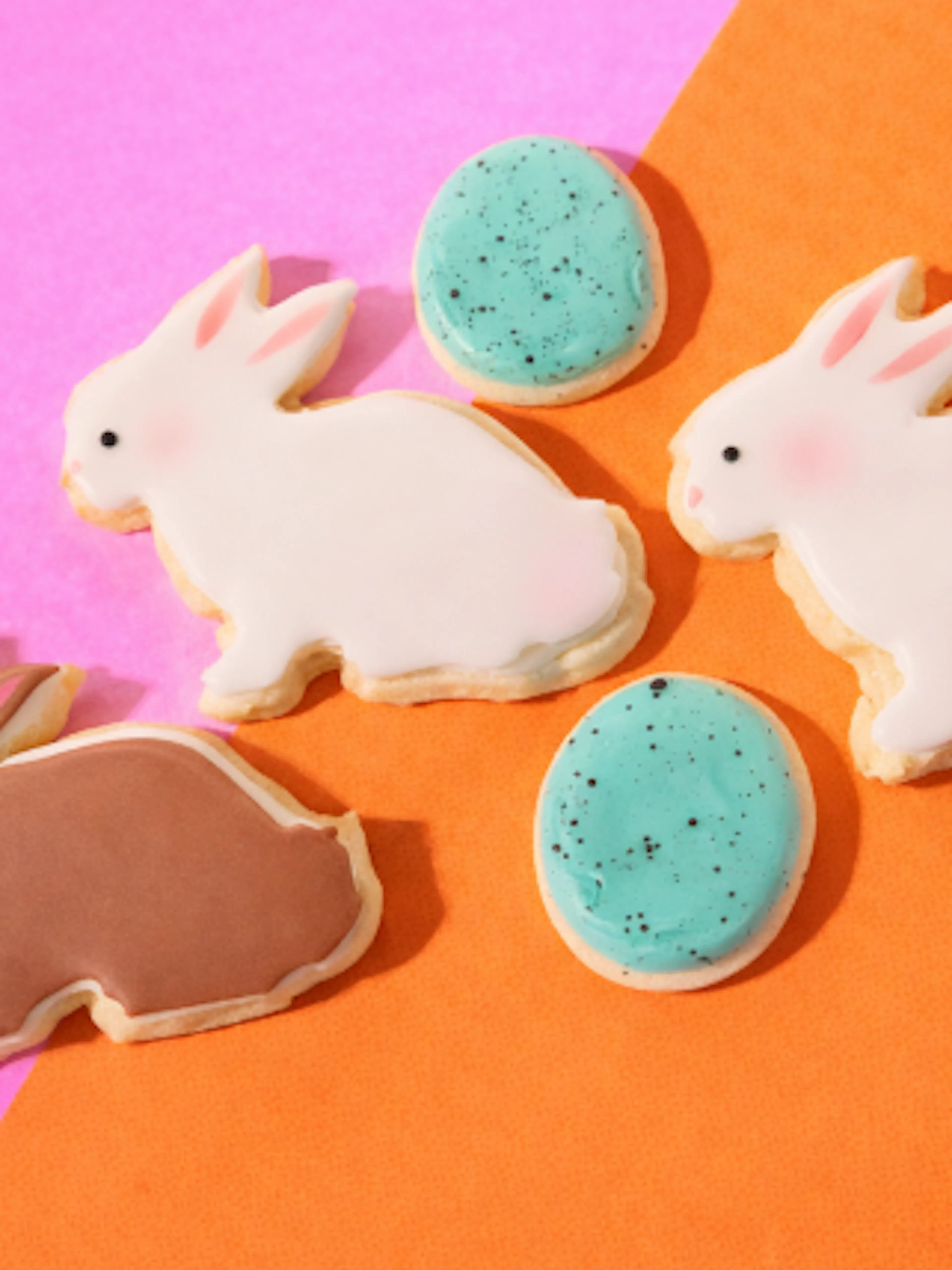 Speckled Egg & Bunny Cookies<br>Elle's Belles