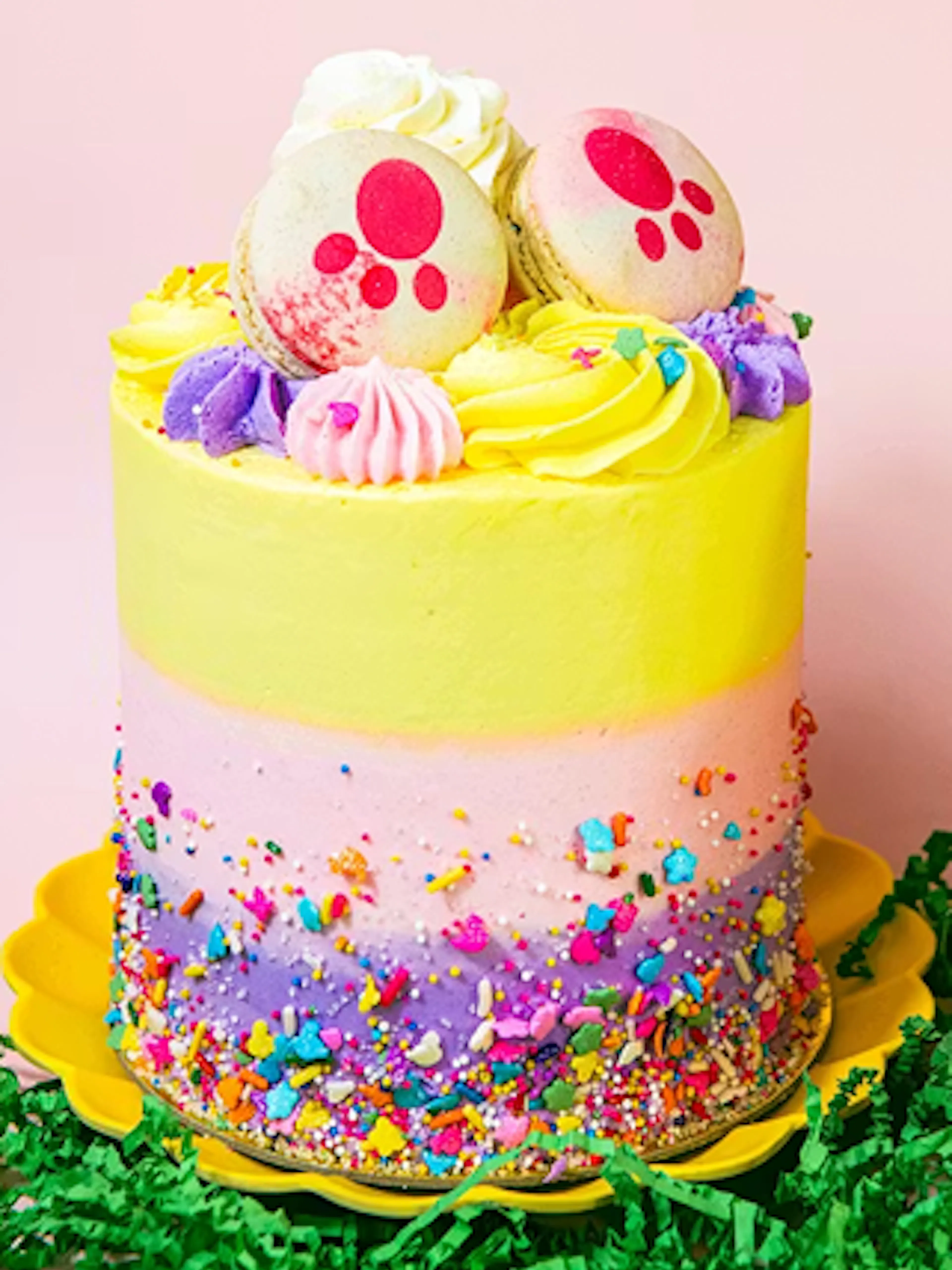 Easter Bunny Tail Cake<br>Trophy Cupcakes