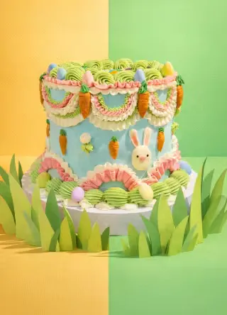 Easter Garden Cake<br>Elle’s Belles
