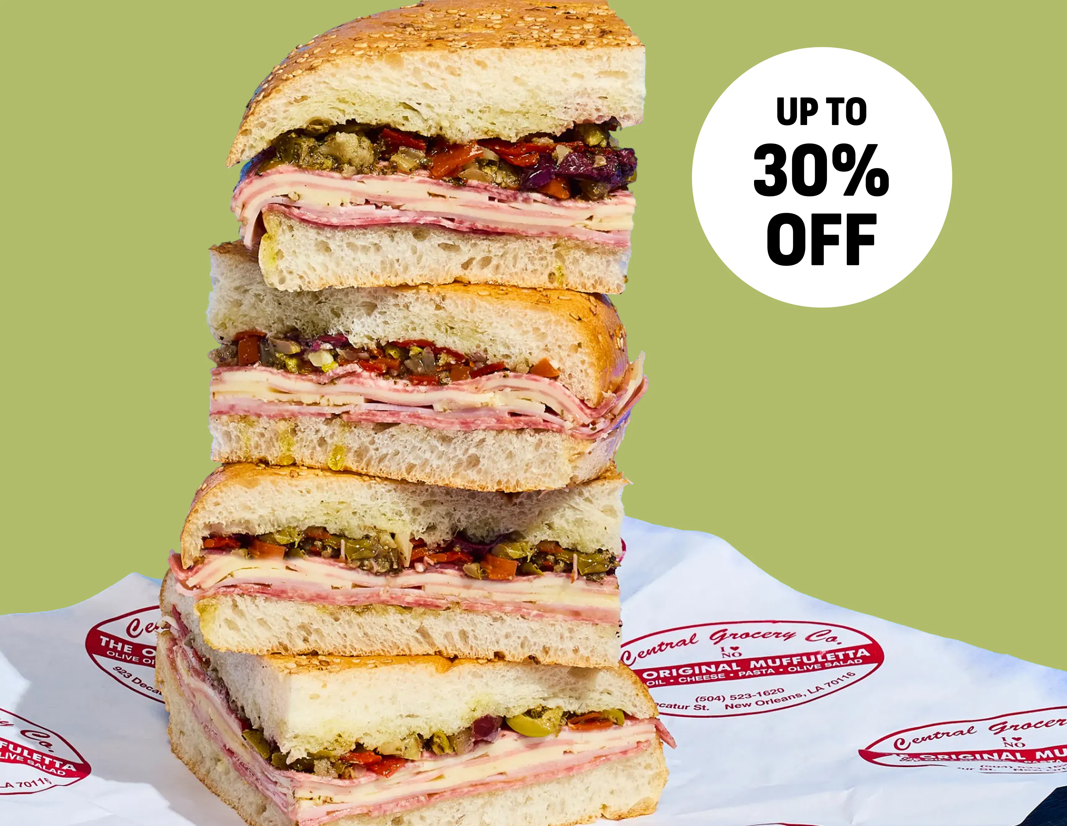 Central Grocery Muffuletta Sale Image