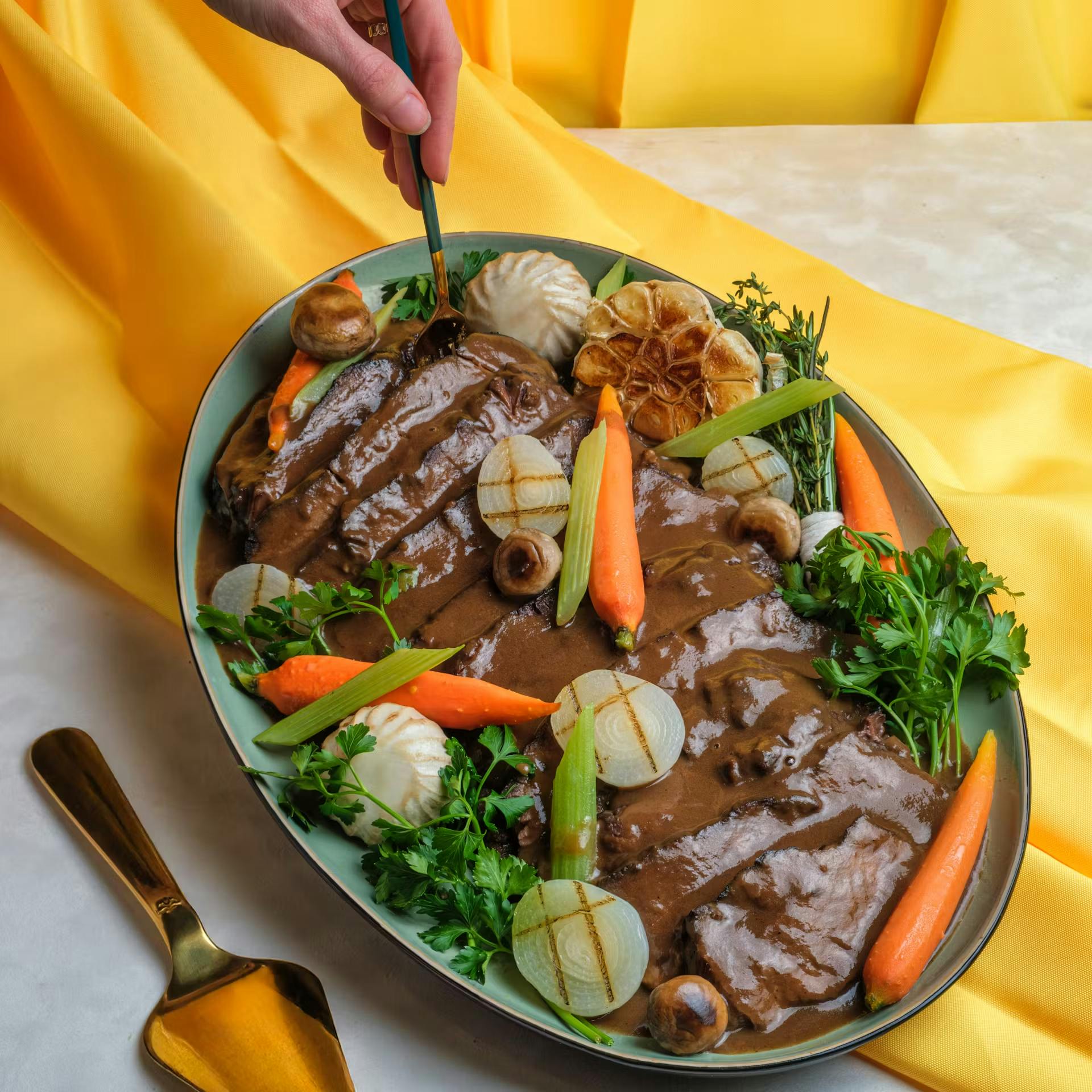 Chef Daniel Boulud’s Brisket Dinner