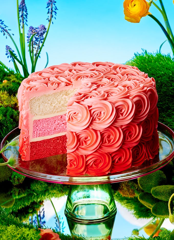 Pink Ombre Cake<br>Edgar’s Bakery