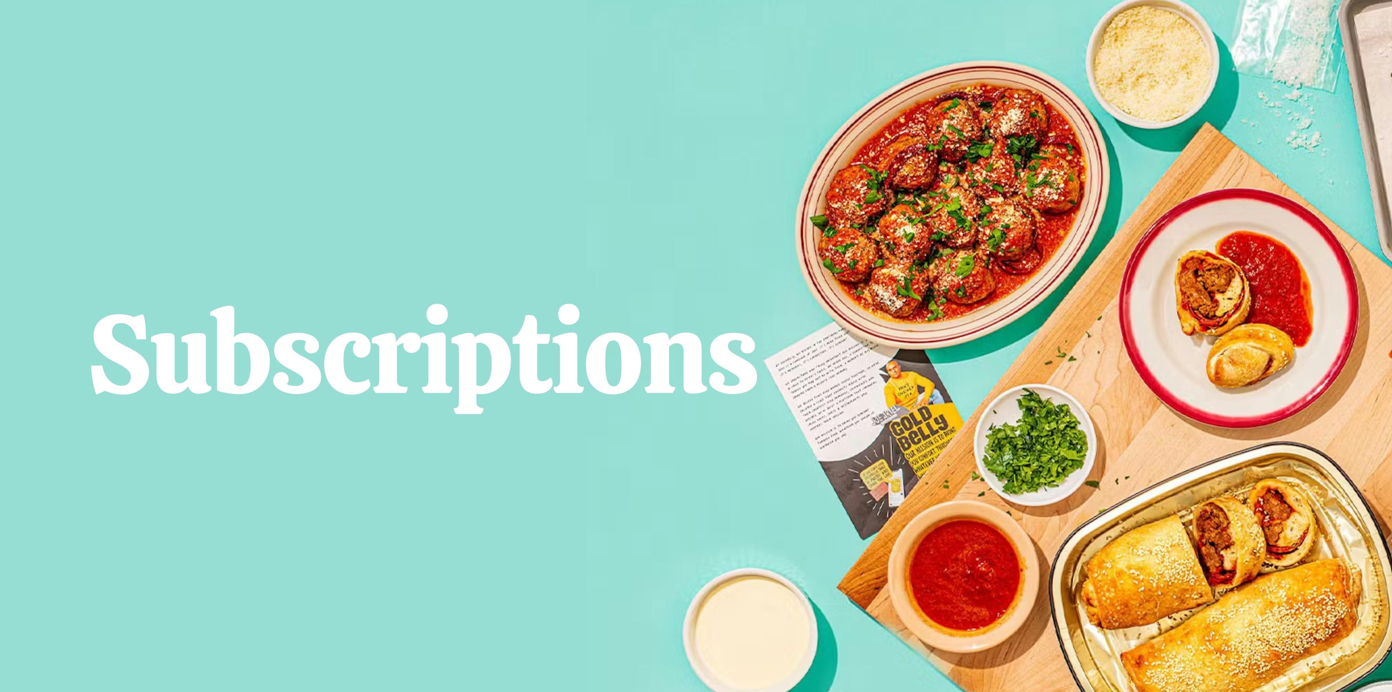 Monthly Food Subscriptions