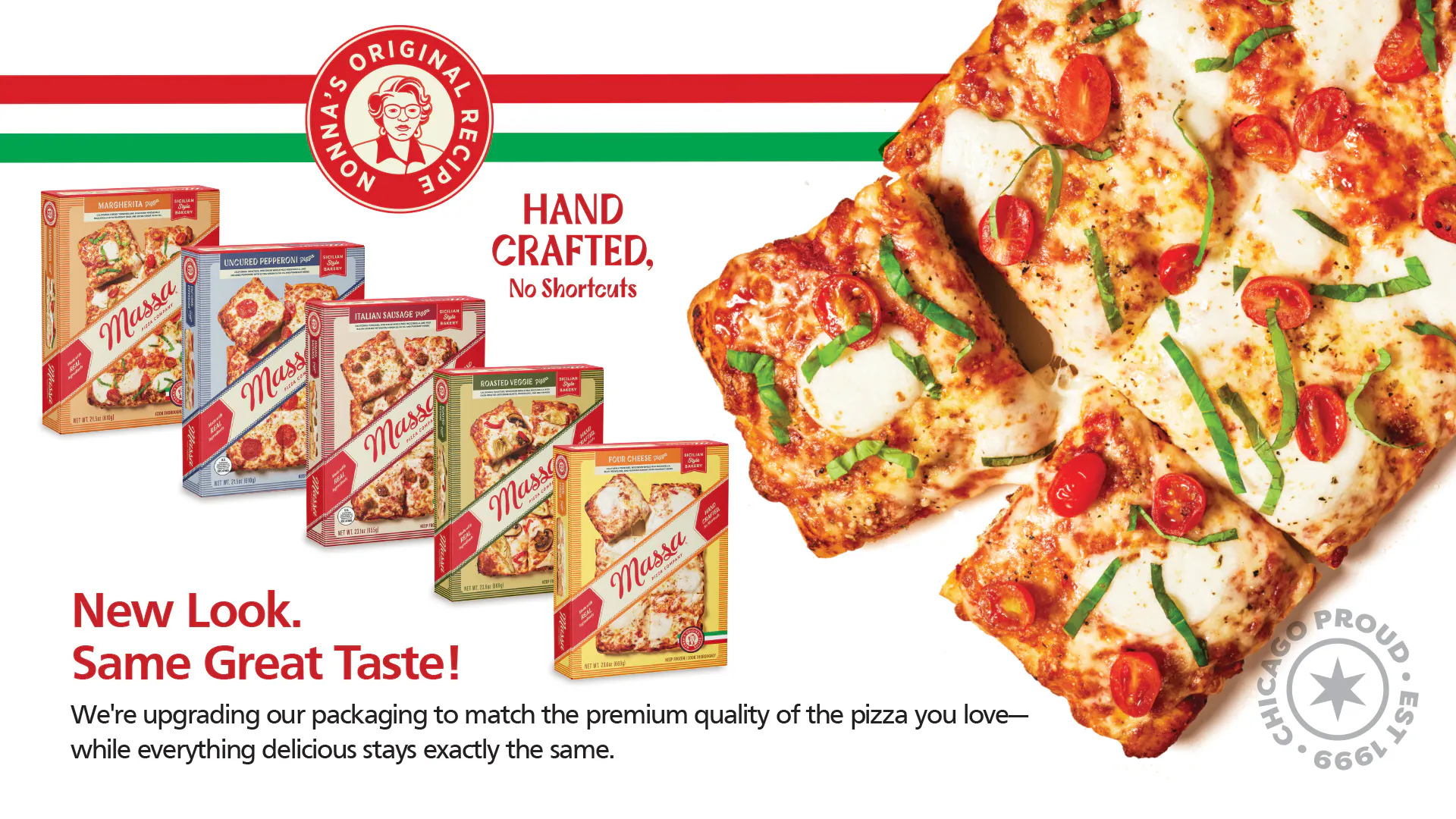 Sicilian Roasted Veggie Pizza - 3 Pack by Massa Pizza Company