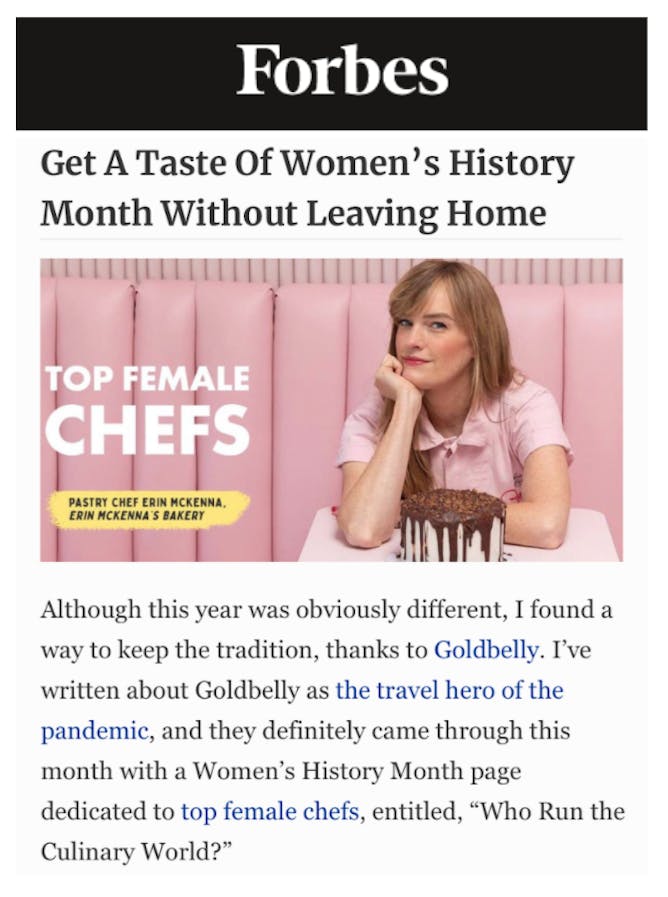 Goldbelly Empowers Top Female Food Makers Around the US  article thumbnail