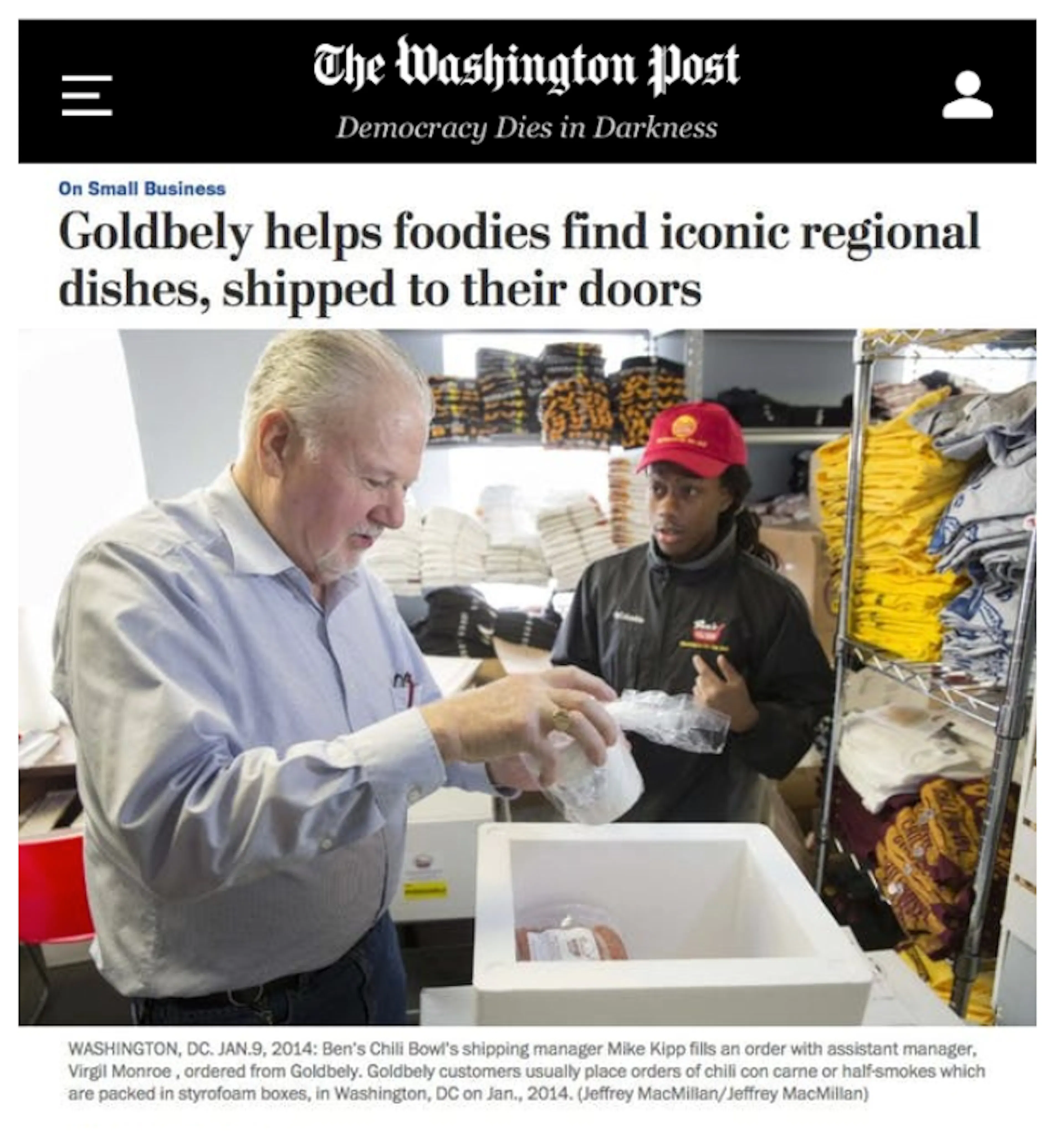Goldbelly Helps Foodies Find Iconic Regional Dishes article thumbnail