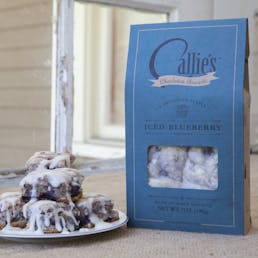 Iced Blueberry Biscuits