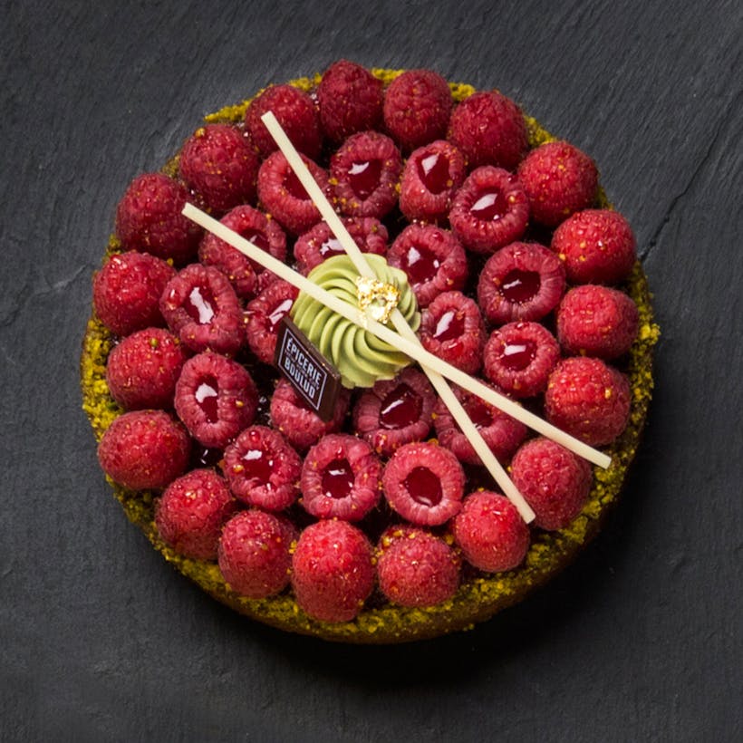 Raspberry Pistachio Tart