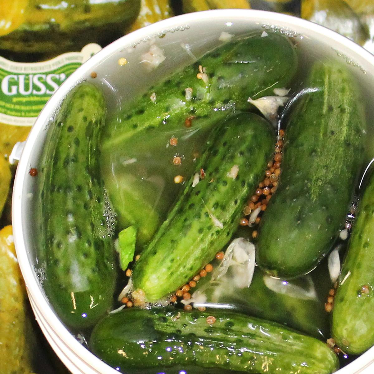 Ny Half Sour Pickles 1 Gallon By Guss Pickles Goldbelly