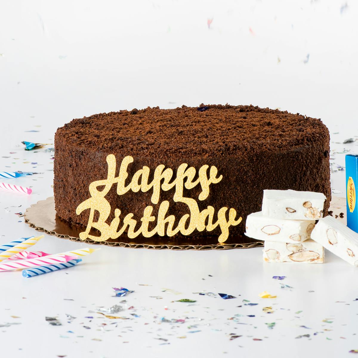 Gold Birthday Cake Pack By Ferrara Bakery Goldbelly