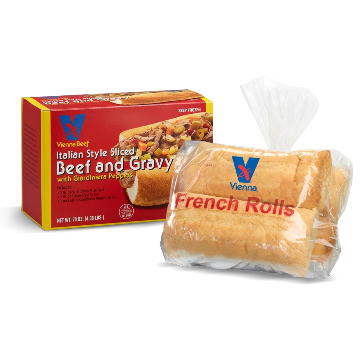 Italian Beef Kit by Vienna Beef Hot Dogs Goldbelly