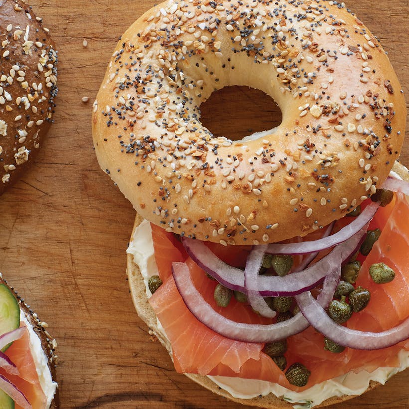 Bagels, Cream Cheese & Nova Scotia Salmon - One Dozen
