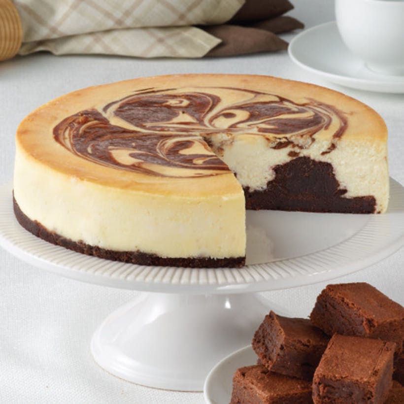 Brownie Marble Swirl Cheesecake