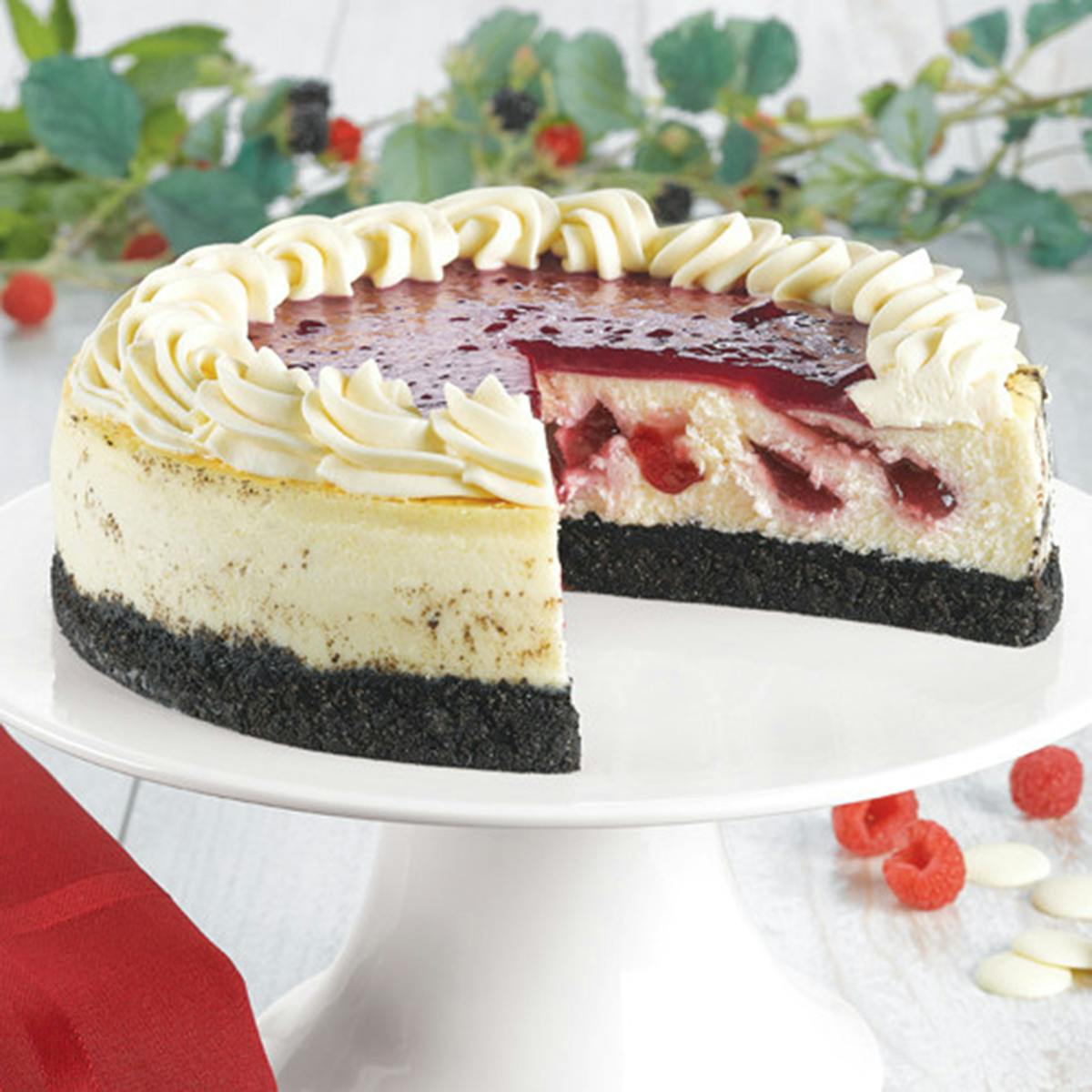 White Chocolate Raspberry Cheesecake by Junior's