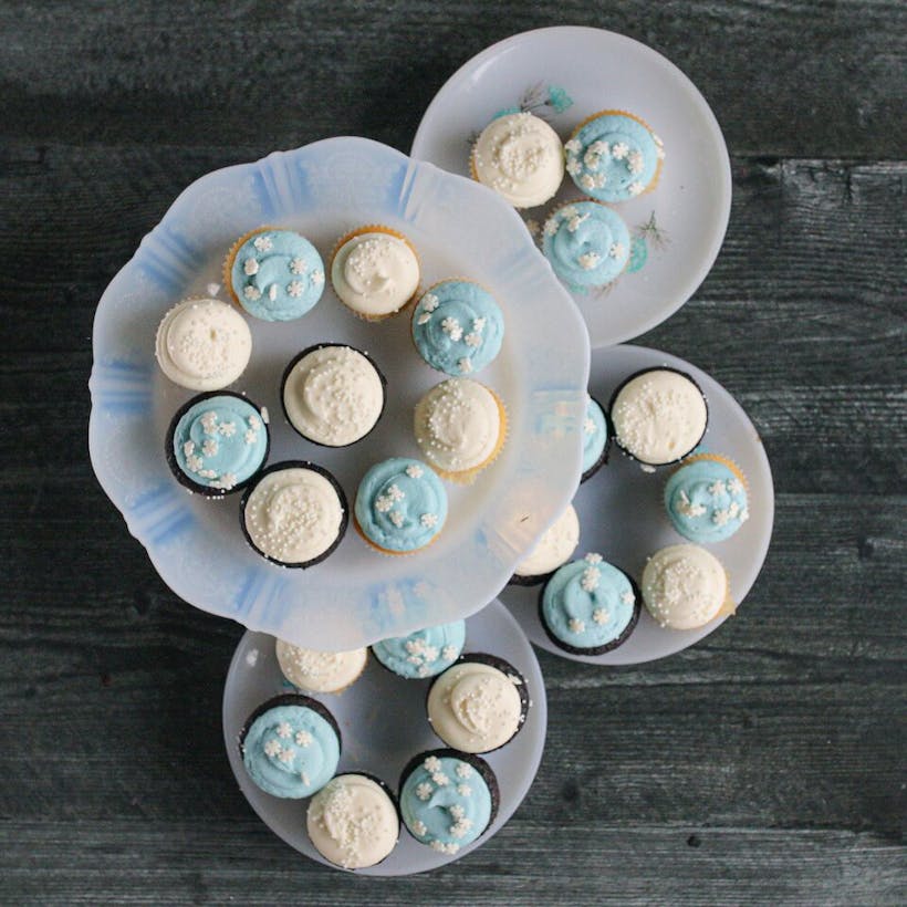 Winter Mini Cupcakes