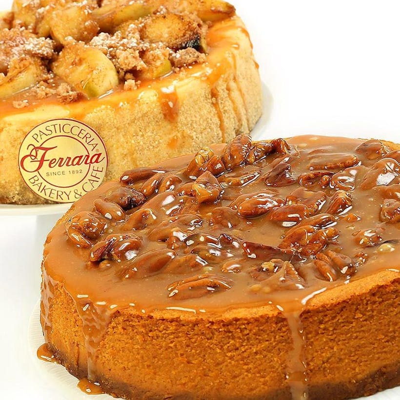 New York Pumpkin Pecan Cheesecake + Apple Cheesecake