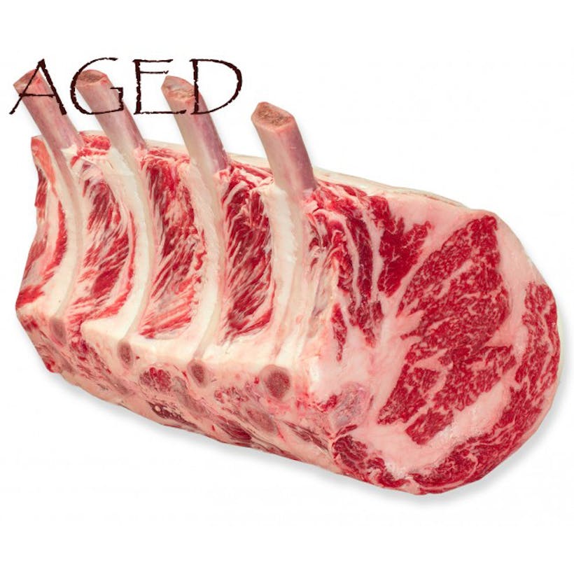 Dry-Aged USDA Prime Black Angus Standing Rib Roast, Frenched