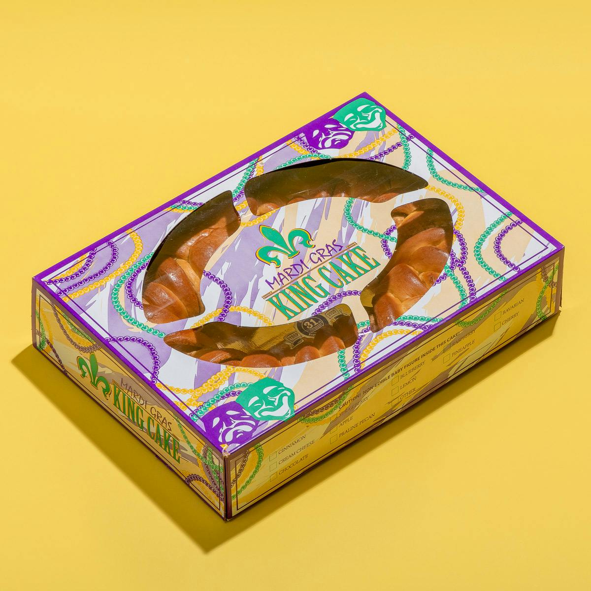 Traditional New Orleans King Cake By Maurice French Pastries