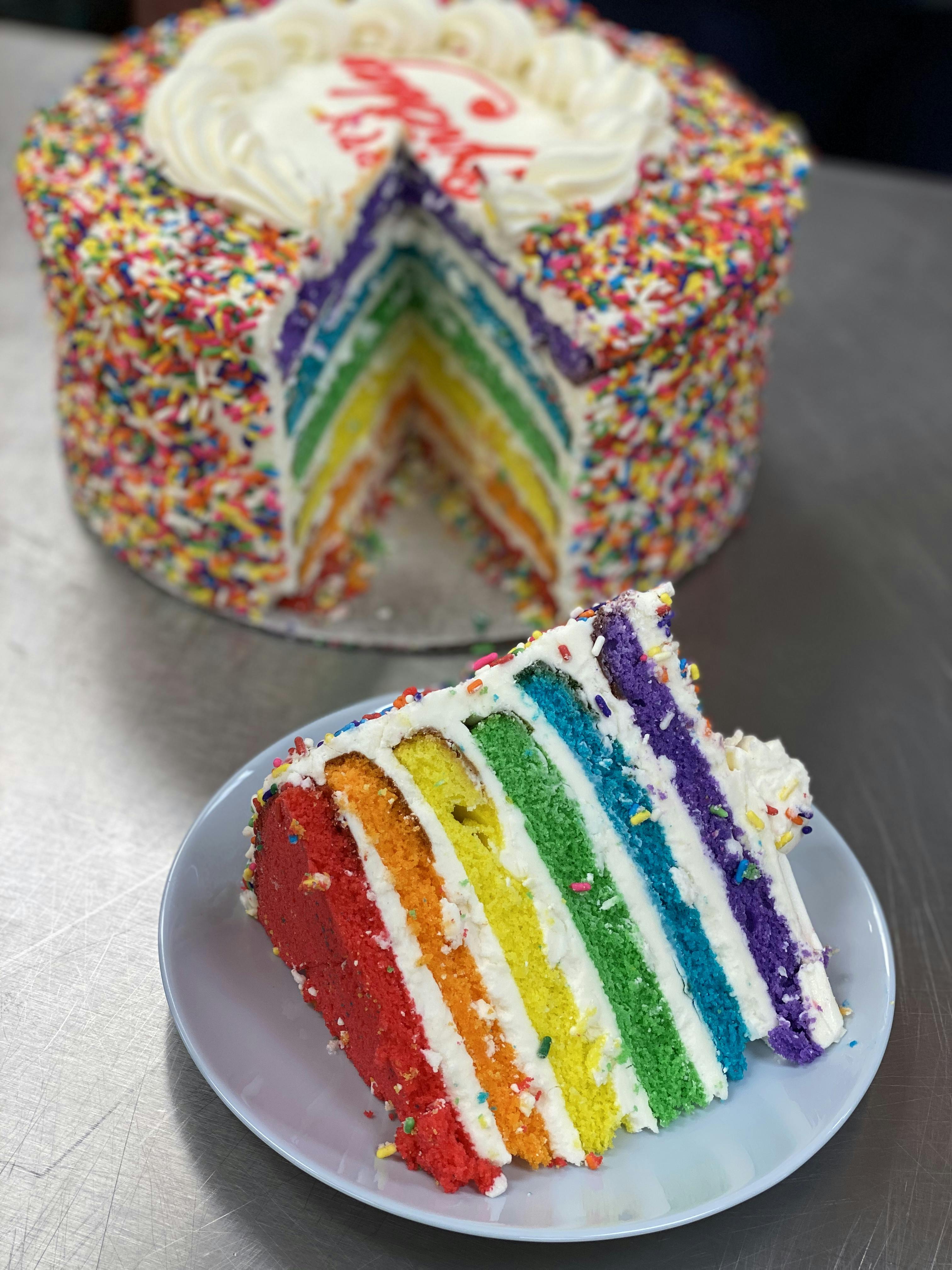 Rainbow Cake - 10&amp;quot; by Carlo&amp;#39;s Bakery - Goldbelly