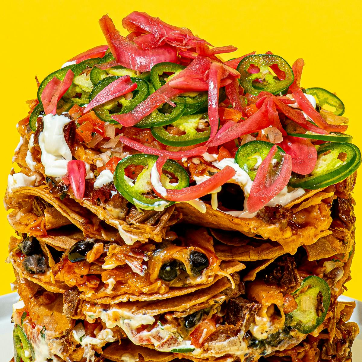 Guy S Bbq Pulled Pork Trash Can Nachos By Guy Fieri Goldbelly