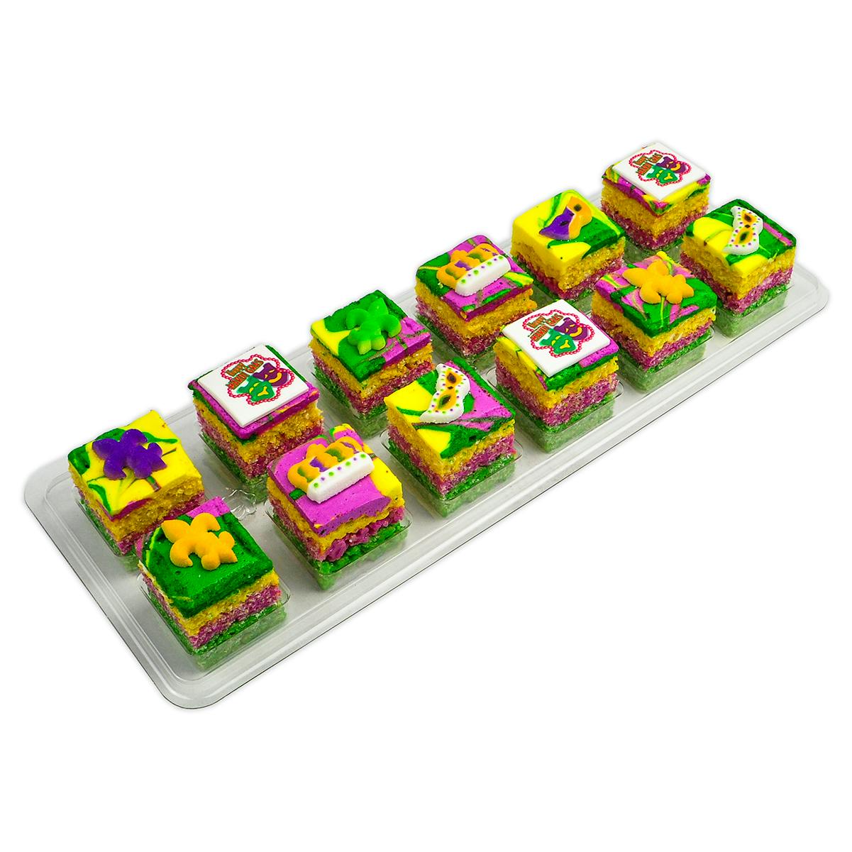 mardi gras rice crispy treats