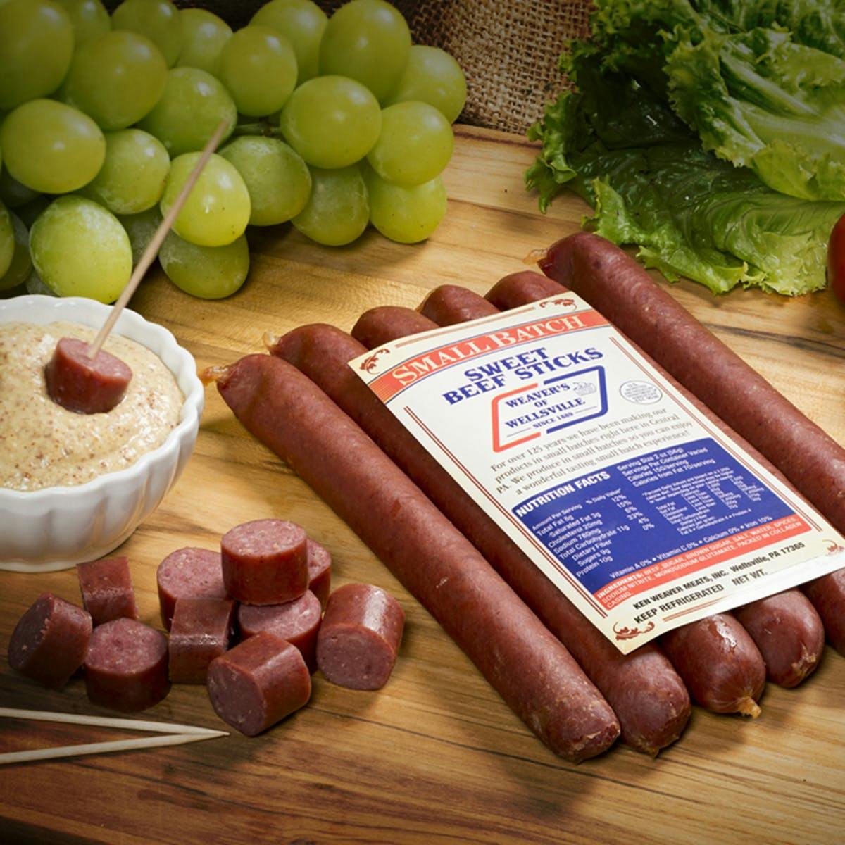 Small Batch Beef Sticks - Choose Your Own 4 Pack by Weaver's of Wellsville - Alternate image 1