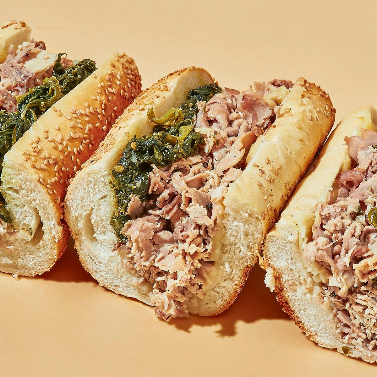 Roast Pork Sandwich Kit - 8 Pack by John's Roast Pork - Alternate image 1