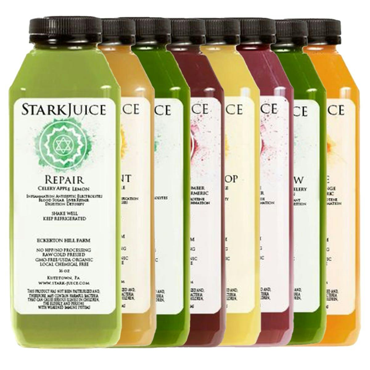 Cold-pressed Organic Juice Explorer Pack - 8 Pack by Stark Juice