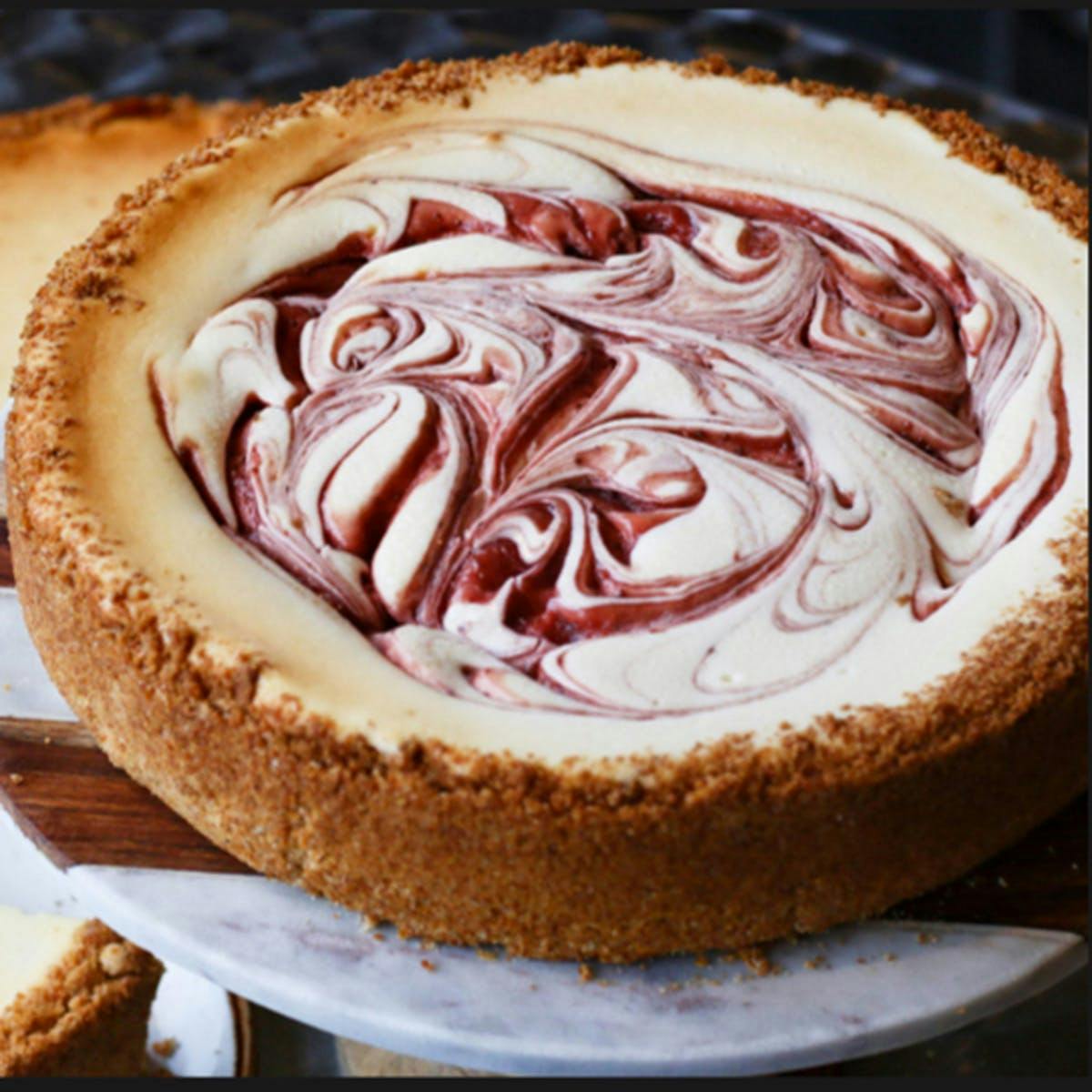 Strawberry Swirl Cheesecake by Cotton Blues Cheesecake Company - Alternate image 2