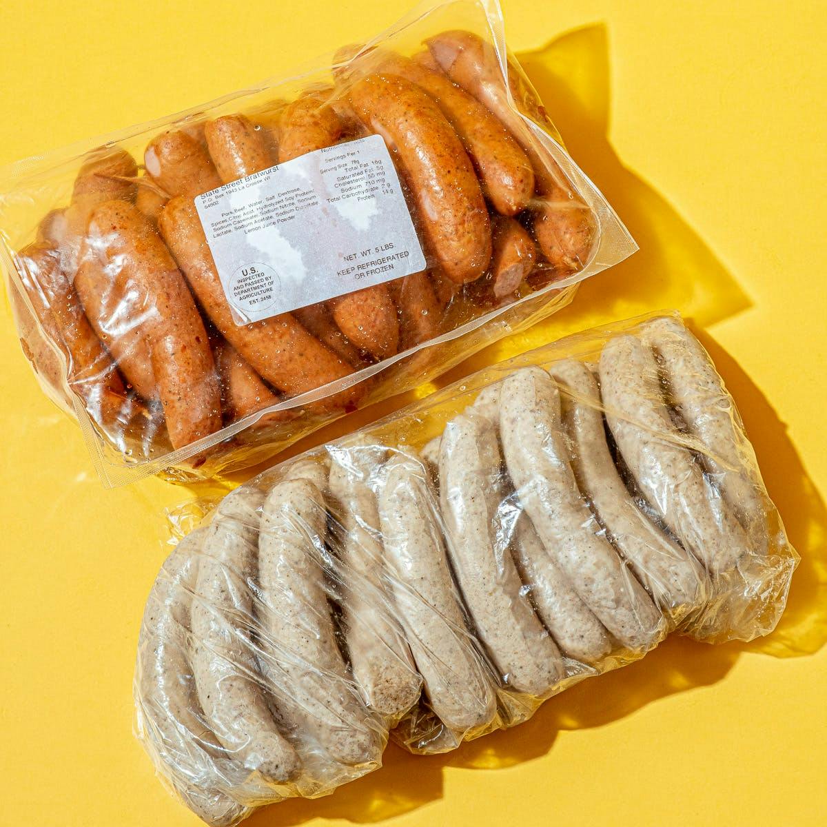 Red & White Brats Combo - 25 Pack by State Street Brats - Alternate image 1