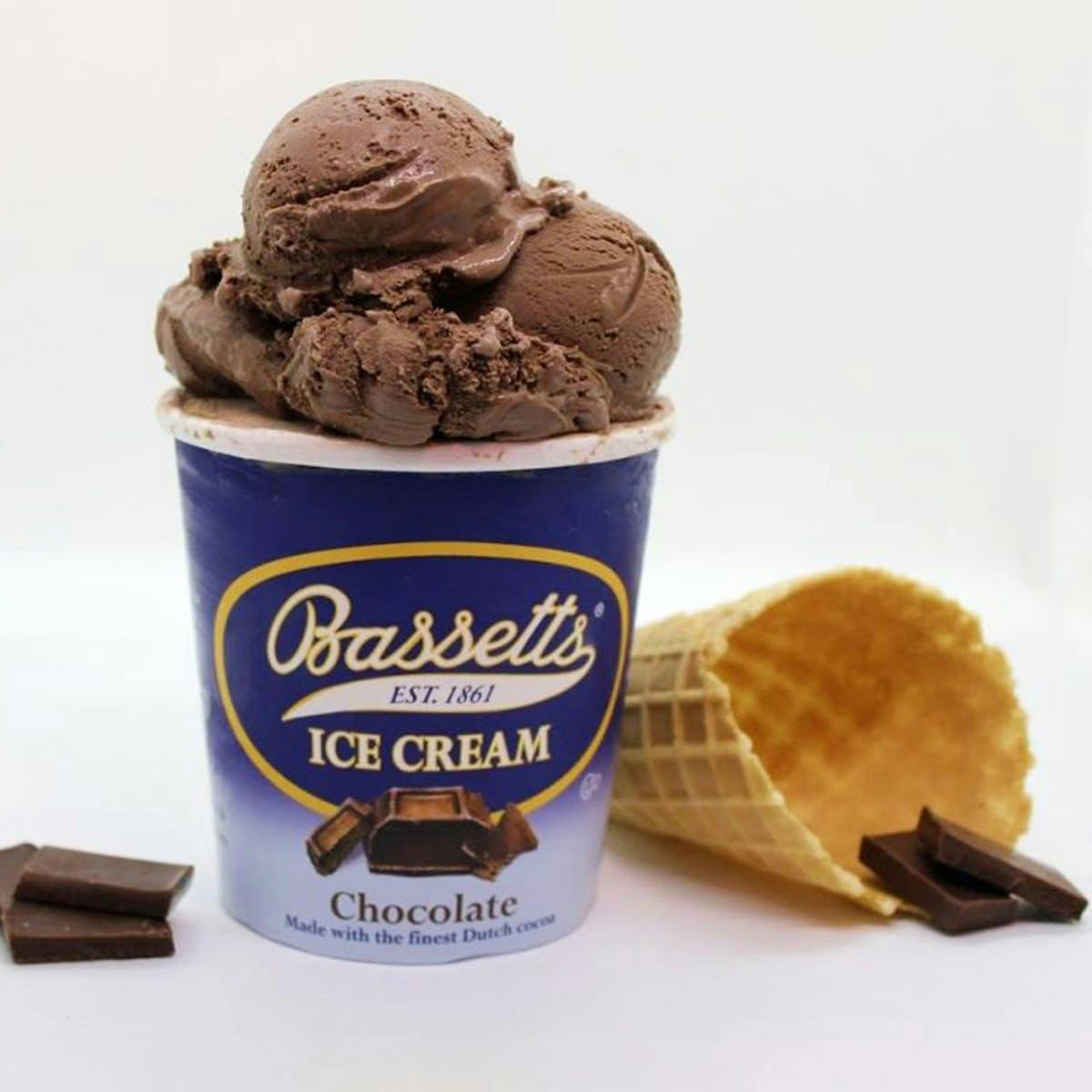 Chocolate Ice Cream 6 Pints by Bassetts Ice Cream