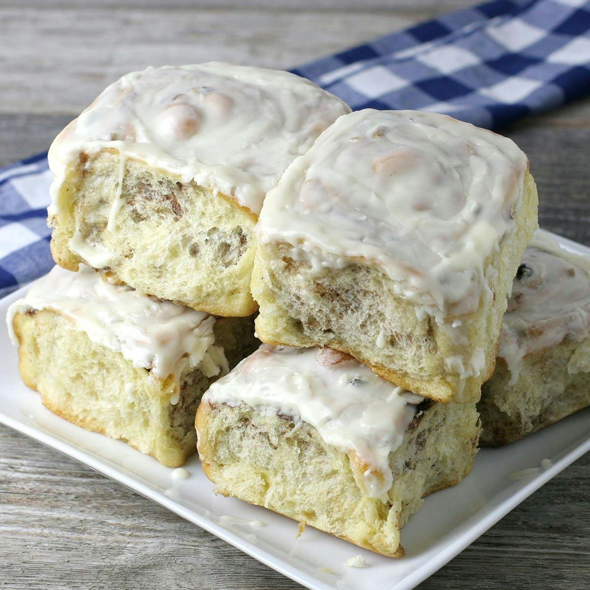 Cinnamon Rolls with Raisins & Pecans by Weikel's Bakery
