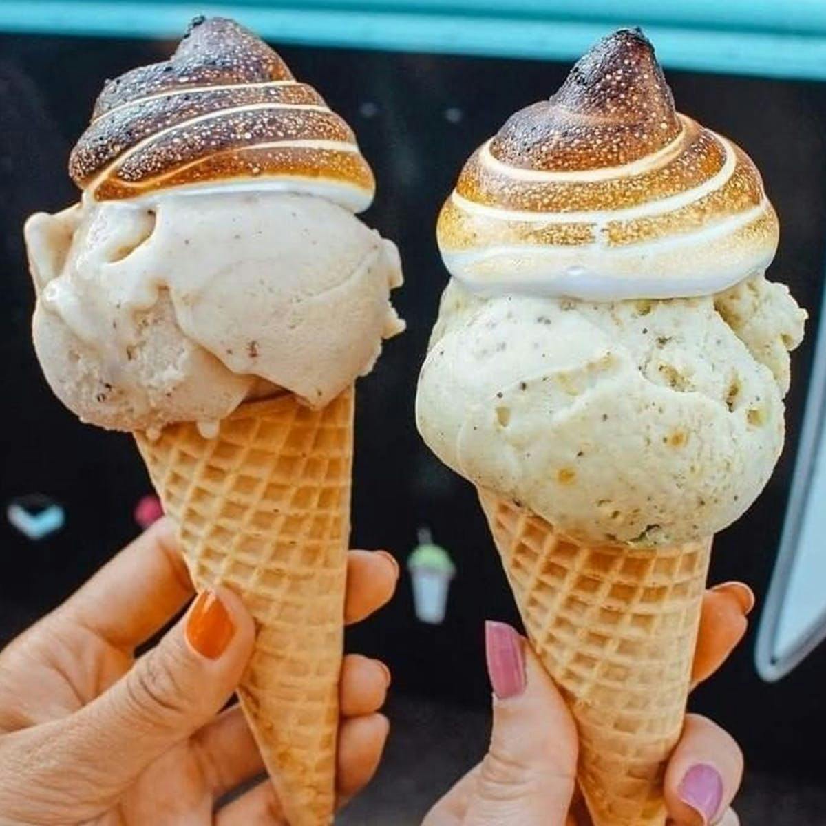 Vegan Meringue Topped Ice Cream Sampler - 6 Pints by Bona Bona Ice Cream