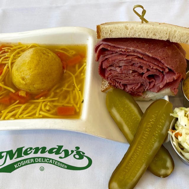 Soup and Half Sandwich for 4 by Mendy's Kosher Delicatessen